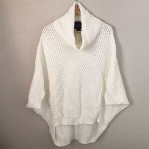 Even Knit Dolman Sleeve Poncho Pullover Size M/L